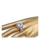 Sterling silver 925 Aquamarine Ring Vintage craft vrc035s